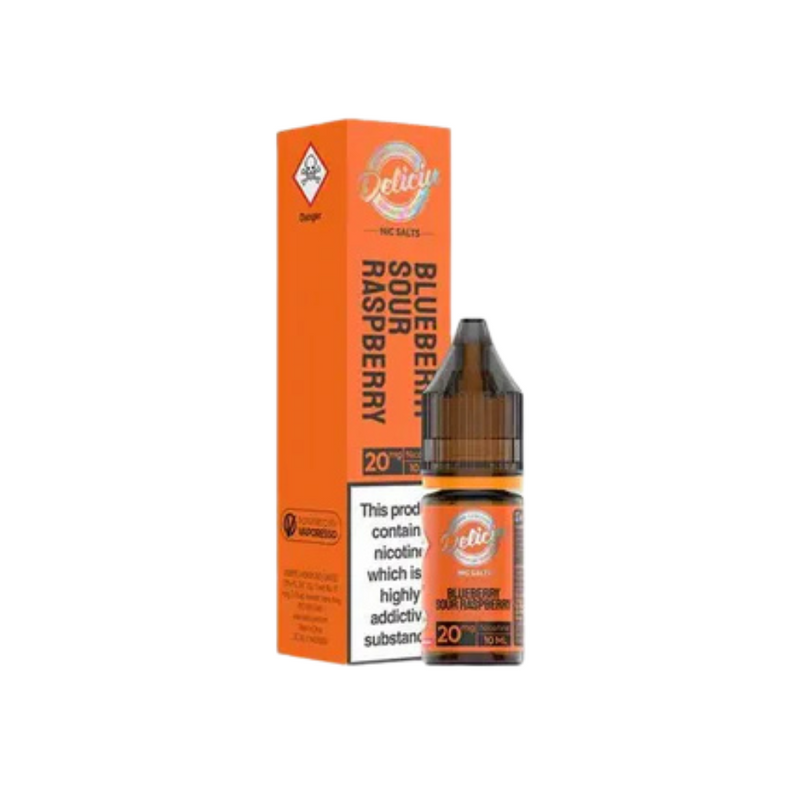 Load image into Gallery viewer, Vaporesso Deliciu 10ml Nic Salts | Blueberry Sour Raspberry