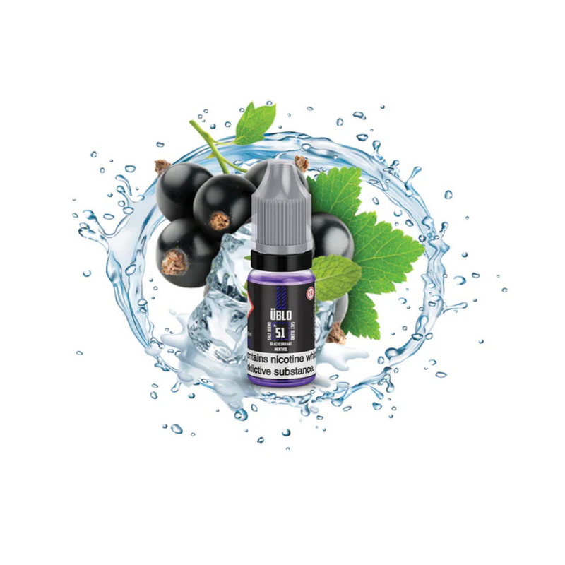 Load image into Gallery viewer, UBLO No51 10ml Nic Salt | Blackcurrant Menthol Ice