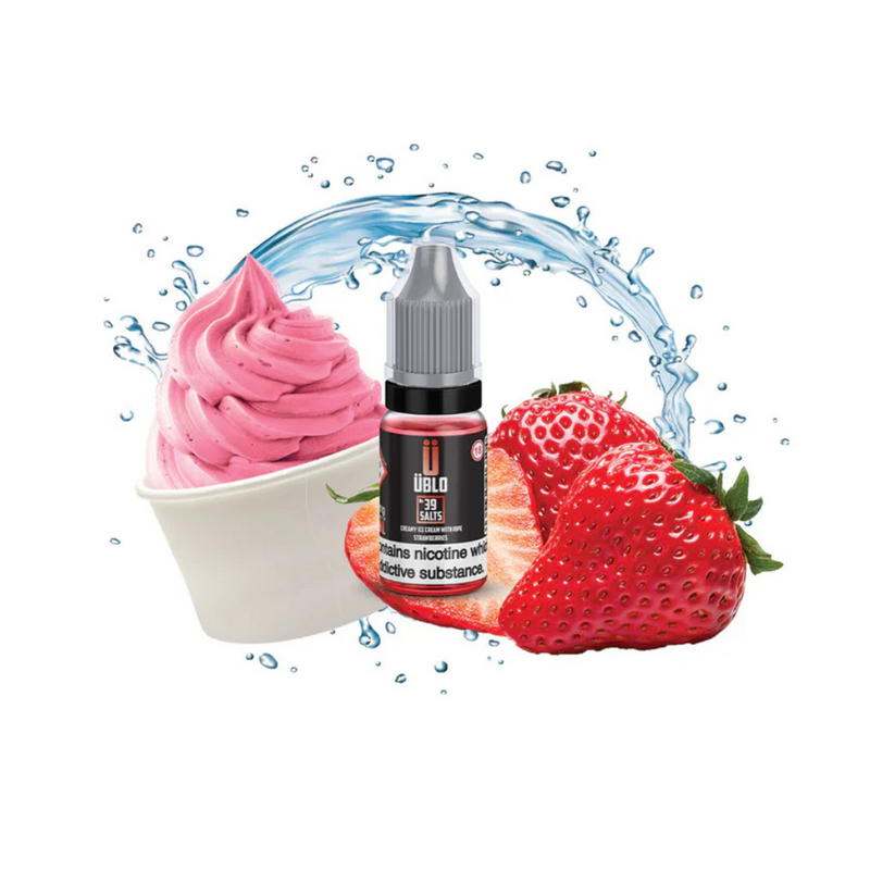 Load image into Gallery viewer, UBLO No39 10ml Nic Salt | Creamy Ice Cream With Ripe Strawberries