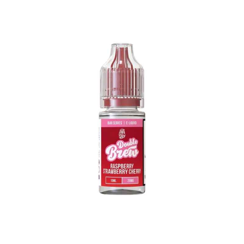 Load image into Gallery viewer, Double Brew 10ml Nic Salts | Raspberry Strawberry Chrerry