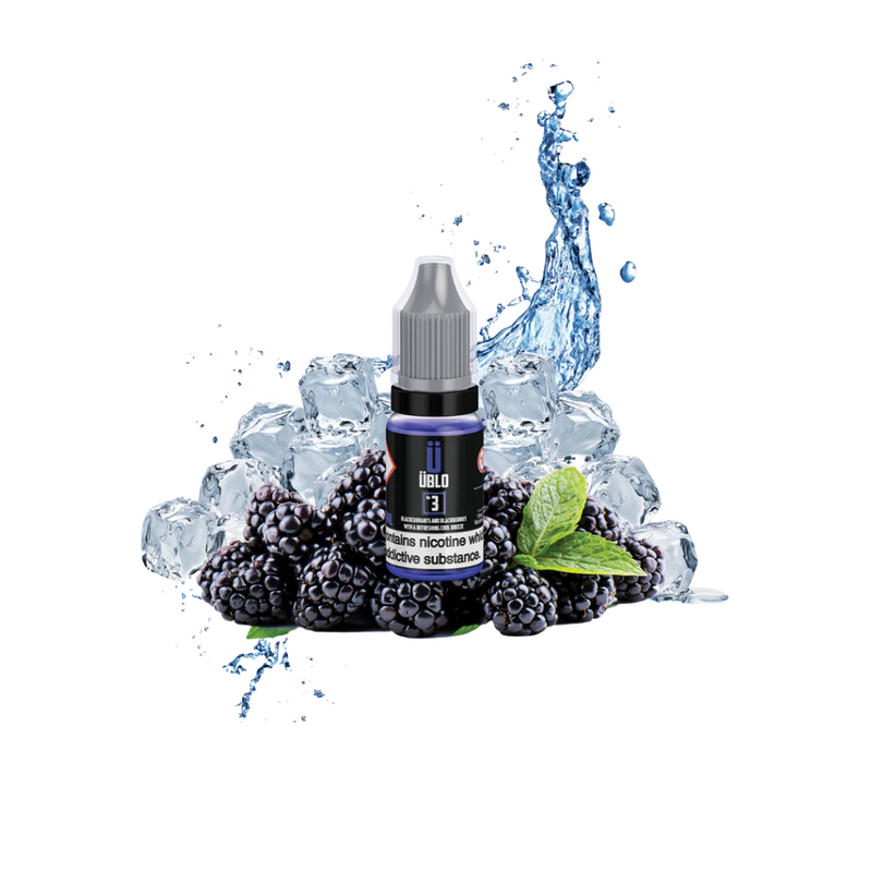 Load image into Gallery viewer, UBLO No3 10ml E-liquid | Blackcurrant/Blackberry Menthol (PURPLE RAIN)