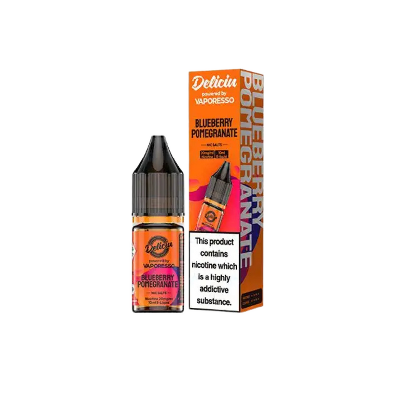 Load image into Gallery viewer, Vaporesso Deliciu 10ml Nic Salts | Blueberry Pomegranate