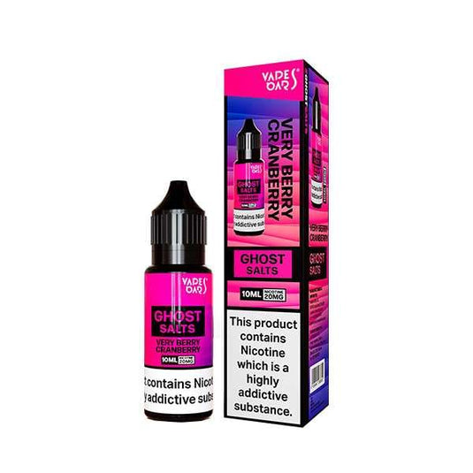 Vapes Bars Ghost Salts 10ml Nic Salts | Very Berry Cranberry Cherry Ice