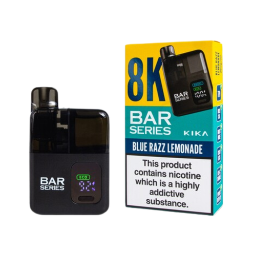 Bar Series Kika 8K Prefilled Vape Pod Kit | Blue Razz Lemonade