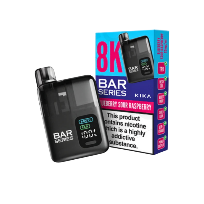 Bar Series Kika 8K Prefilled Vape Pod Kit | Blueberry Sour Raspberry