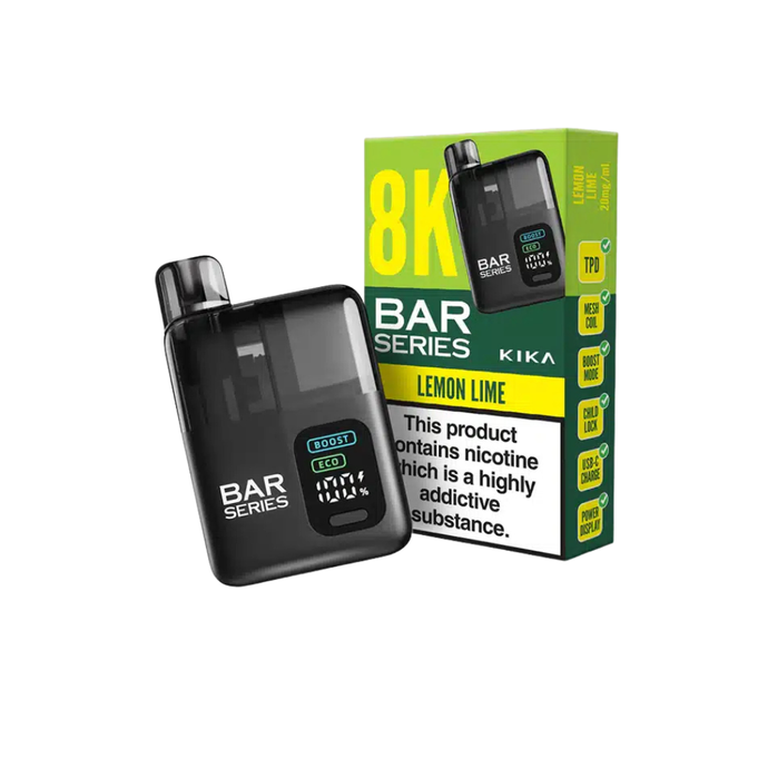 Bar Series Kika 8K Prefilled Vape Pod Kit | Lemon Lime