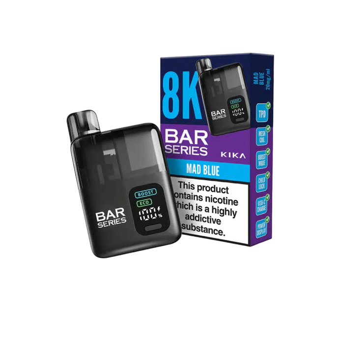 Bar Series Kika 8K Prefilled Vape Pod Kit | Mad Blue