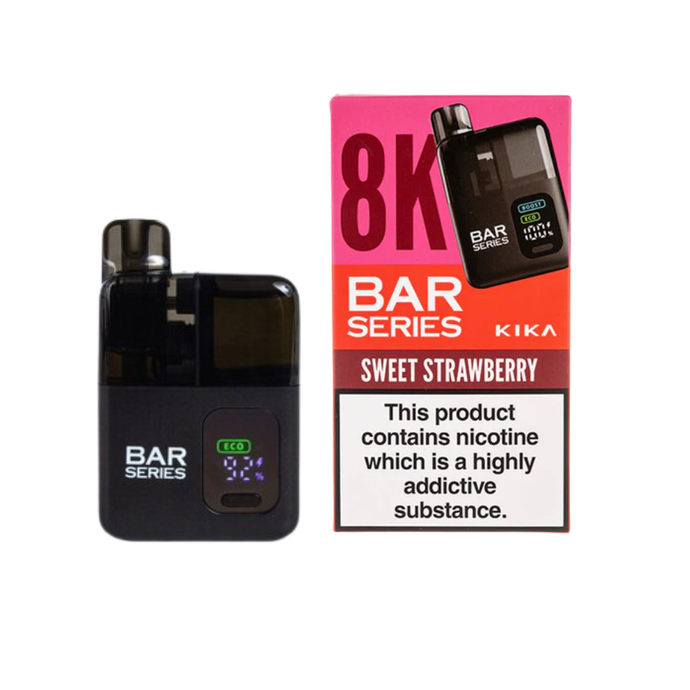 Bar Series Kika 8K Prefilled Vape Pod Kit | Sweet Strawberry