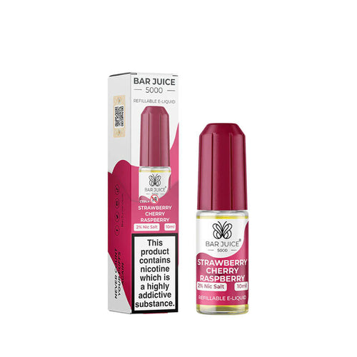 Bar Juice 5000 10ml Nic Salts | Strawberry Cherry Raspberry