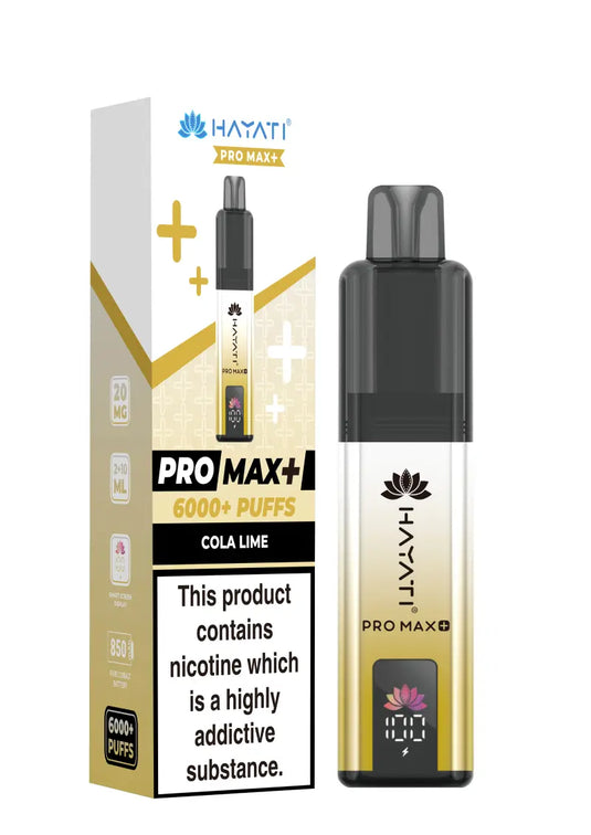 Hayati Pro Max Plus 6000 Puffs Prefilled Pod Kit | Cola Lime