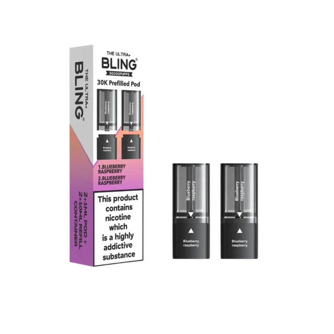 Crystal Bling Ultra Plus 30k Replacement Pod | Blueberry Raspberry