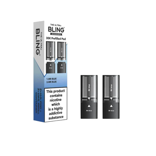 Crystal Bling Ultra Plus 30k Replacement Pod | Mr Blue