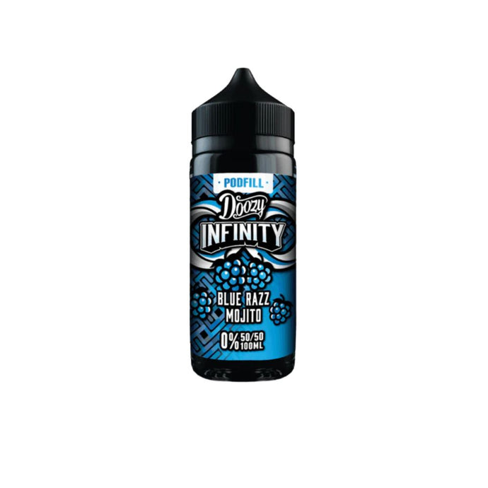 Doozy Infinity Pod Fill 100ml E-Liquid Shortfill 50/50 | Blue Razz Mojito