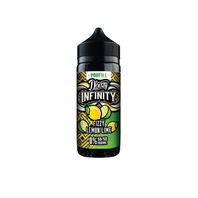 Doozy Infinity Pod Fill 100ml E-Liquid Shortfill 50/50 | Fizzy Lemon Lime