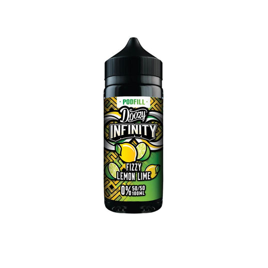 Doozy Infinity Pod Fill 100ml E-Liquid Shortfill 50/50 | Fizzy Lemon Lime