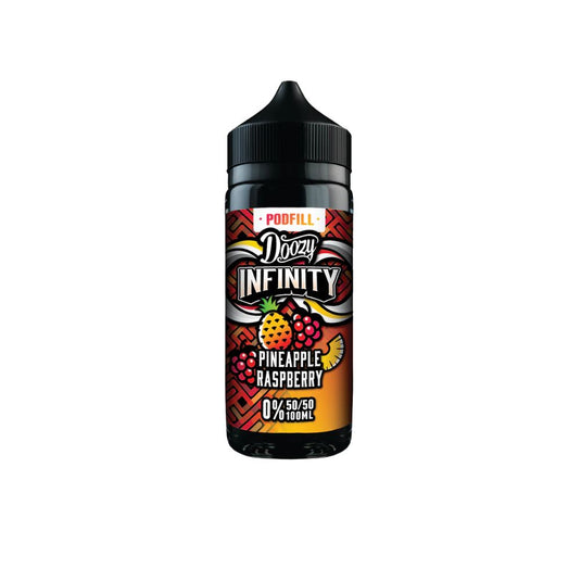 Doozy Infinity Pod Fill 100ml E-Liquid Shortfill 50/50 | Pineapple Raspberry