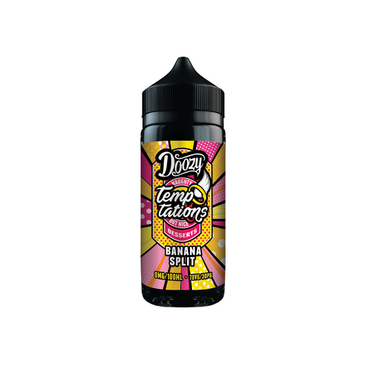 Doozy Temptations 100ml | Banana Split E-Liquid