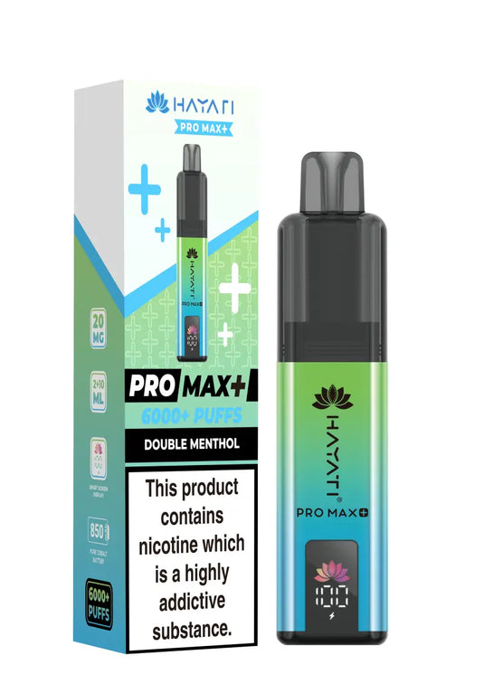 Hayati Pro Max Plus 6000 Puffs Prefilled Pod Kit | Double Menthol