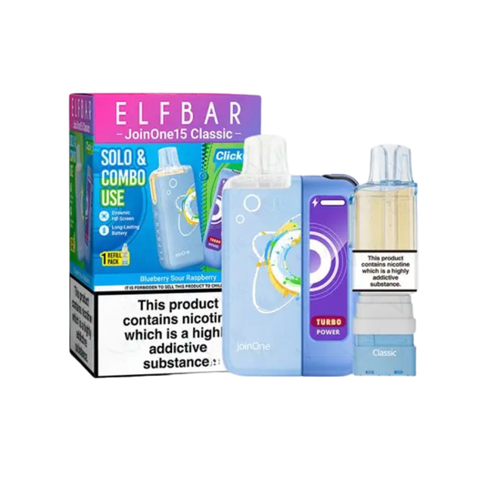 Elf Bar JoinOne15 Classic Prefilled Pod Kit | Blueberry Sour Raspberry