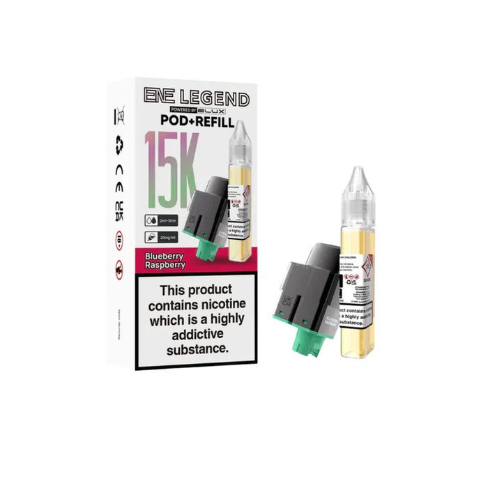 ENE Legend 15k Prefilled Replacement Pod | Blueberry Raspberry