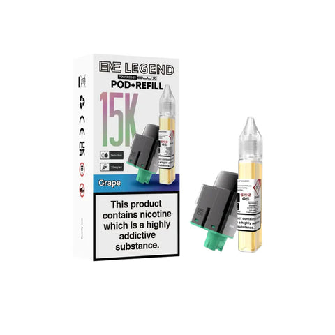 ENE Legend 15k Prefilled Replacement Pod | Grape