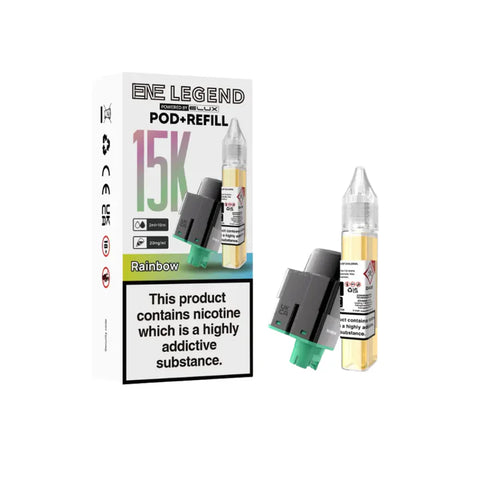 ENE Legend 15k Prefilled Replacement Pod | Rainbow