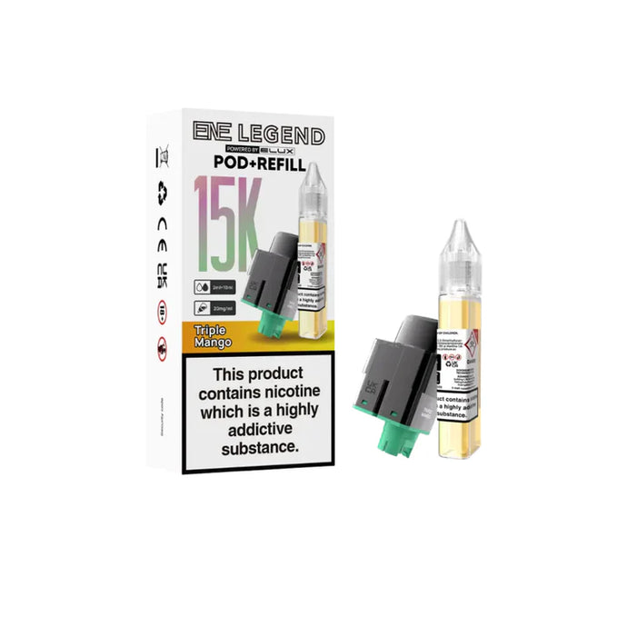 ENE Legend 15k Prefilled Replacement Pod | Triple Mango
