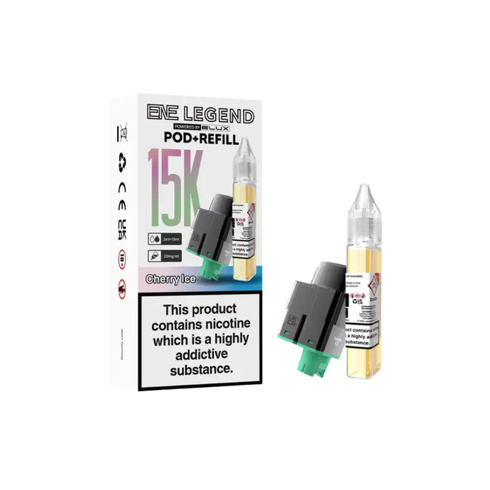 ENE Legend 15k Prefilled Replacement Pod | Cherry Ice