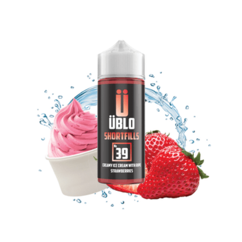 Load image into Gallery viewer, UBLO No39 100ml E-liquid | Strawberry Ice Cream
