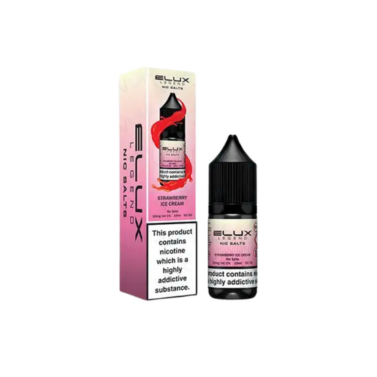 Elux Legend Nic Salt 10ml | Strawberry Ice Cream