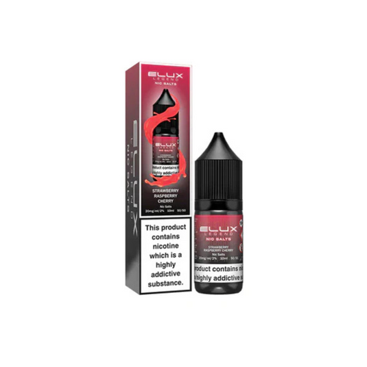 Elux Legend Nic Salt 10ml | Strawberry Raspberry Cherry