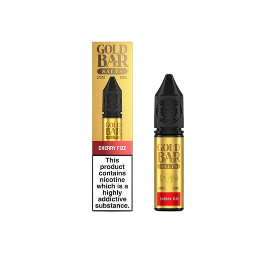 Gold Bar 10ml Nic Salts | Cherry Fizz