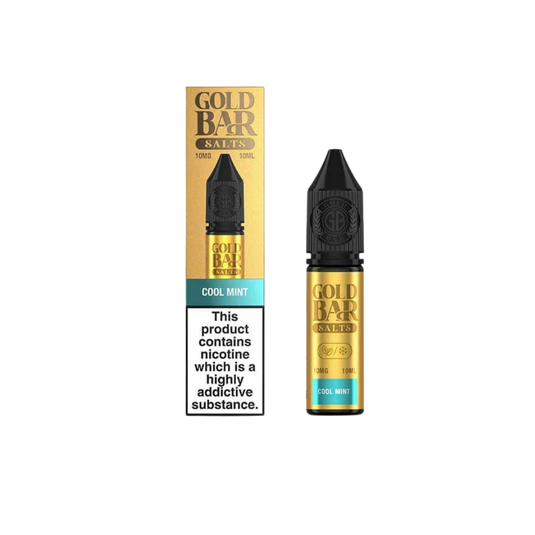 Gold Bar 10ml Nic Salts | Cool Mint