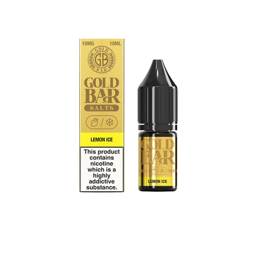 Gold Bar 10ml Nic Salts | Lemon Ice