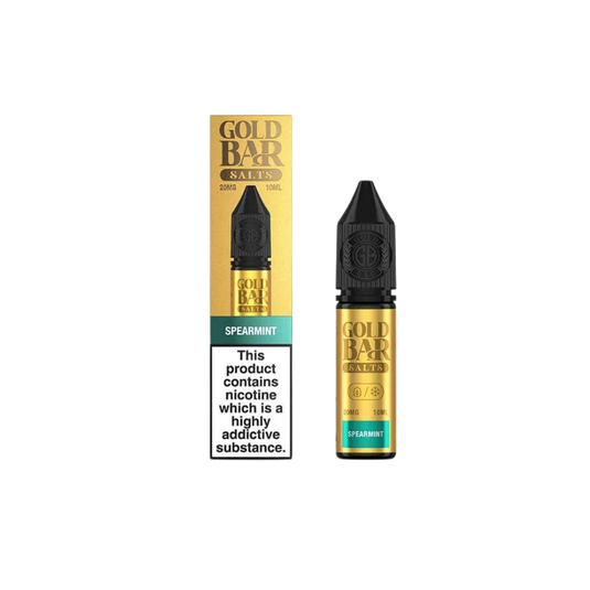 Gold Bar 10ml Nic Salts | Spearmint
