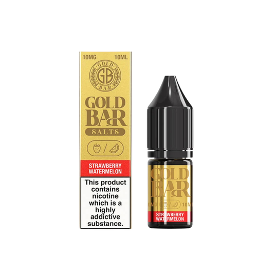 Gold Bar 10ml Nic Salts | Strawberry Watermelon