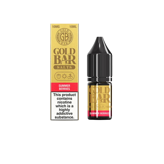 Gold Bar 10ml Nic Salts | Summer Berries