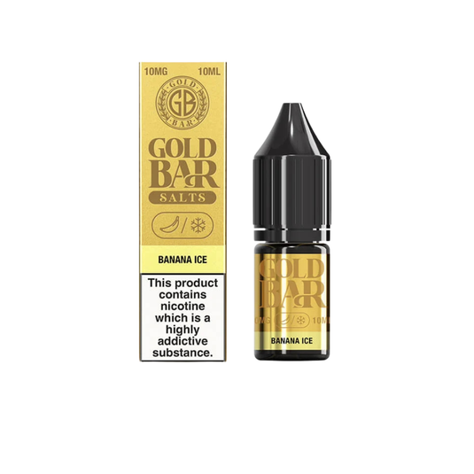 Gold Bar 10ml Nic Salts | Banana Ice