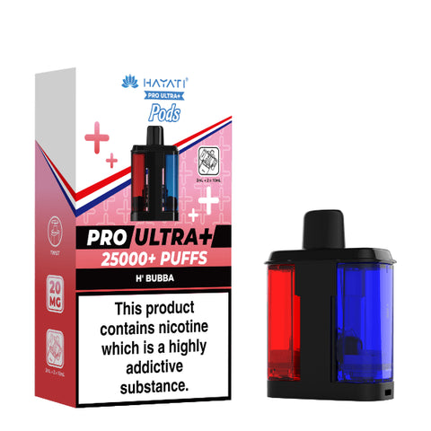 Hayati Pro Ultra Plus 25K Prefilled Replacement Pod | H’Bubble