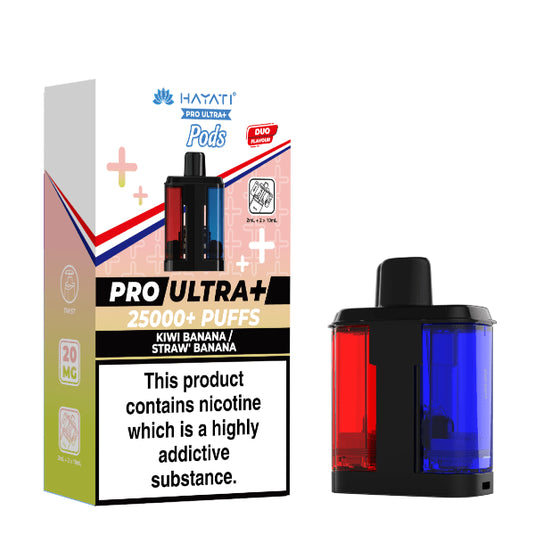 Hayati Pro Ultra Plus 25K Prefilled Replacement Pod | Kiwi Banana / Straw Banana