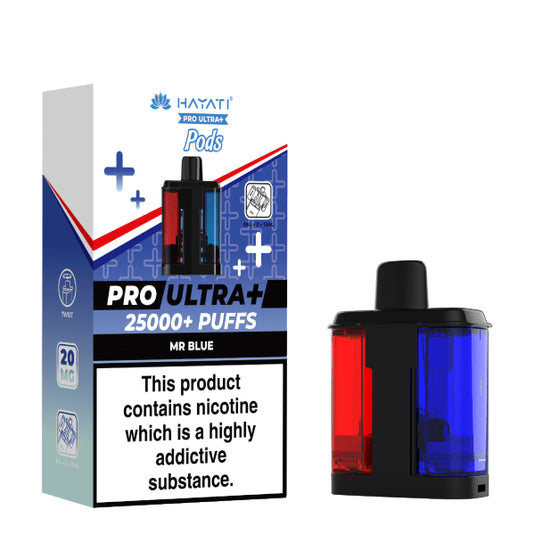 Hayati Pro Ultra Plus 25K Prefilled Replacement Pod | Mr Blue