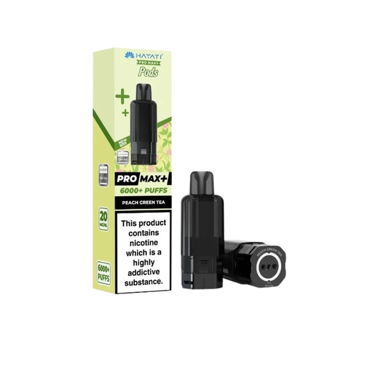 Hayati Pro Max Plus 6000 Prefilled Replacemnt Pod | Peach Green Tea