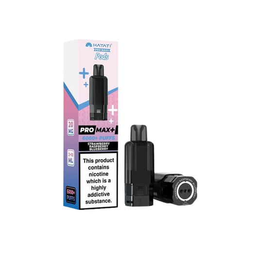 Hayati Pro Max Plus 6000 Prefilled Replacemnt Pod | Strawberry Raspberry Blueberry