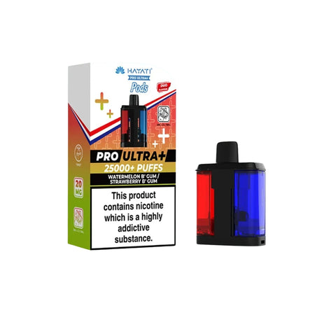 Hayati Pro Ultra Plus 25K Prefilled Replacement Pod | Watermelon B’ Gum / Strawberry B’ Gum