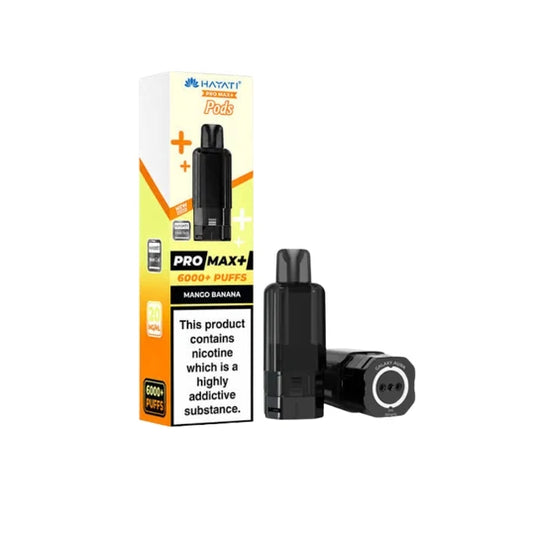 Hayati Pro Max Plus 6000 Prefilled Replacemnt Pod | Mango Banana (NEW)
