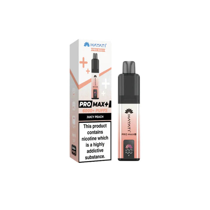 Hayati Pro Max Plus 6000 Puffs Prefilled Pod Kit | Juicy Peach