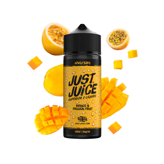 Just Juice Iconic 100ml Shortfill | Mango & Passion Fruit