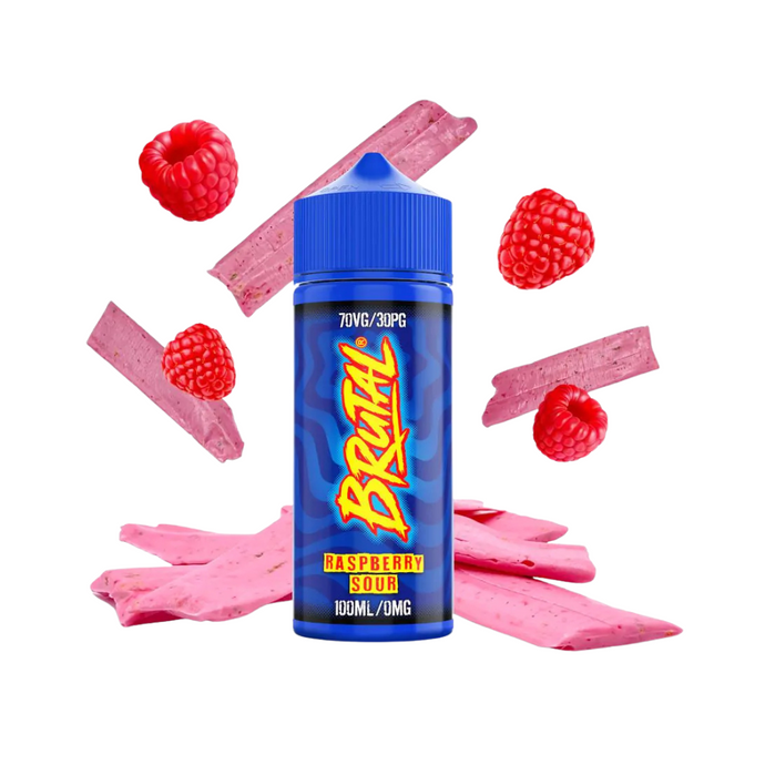 Just Juice Brutal 100ml Shortfill | Raspberry Sour