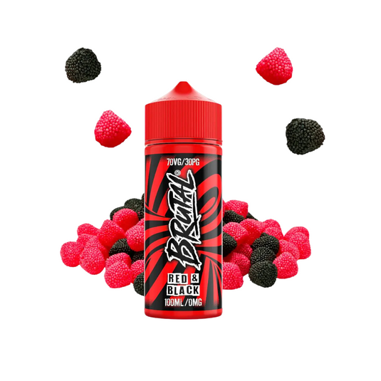 Just Juice Brutal 100ml Shortfill | Red & Black