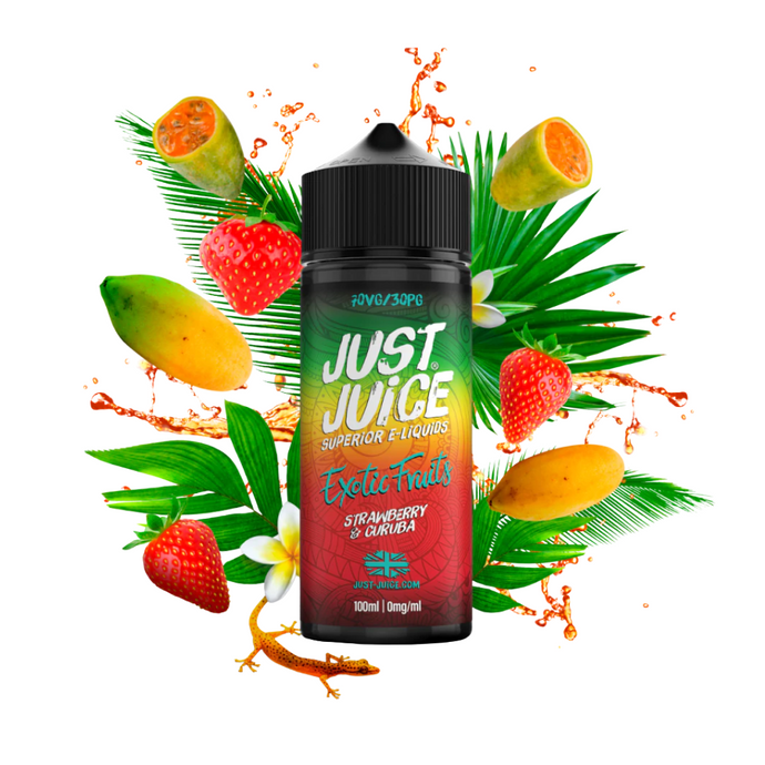 Just Juice Exotic Fruits 100ml Shortfill | Strawberry & Curuba